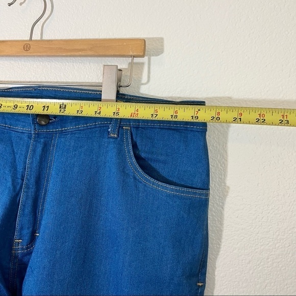 Tom James Blue Delta Mens Raw Denim Blue Custom Bespoke Jeans Size 39x28 - Picture 9 of 12